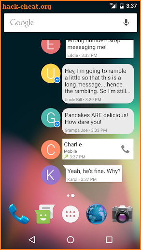 All Messages Widget screenshot