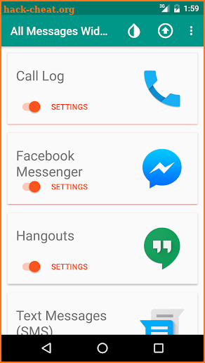 All Messages Widget screenshot