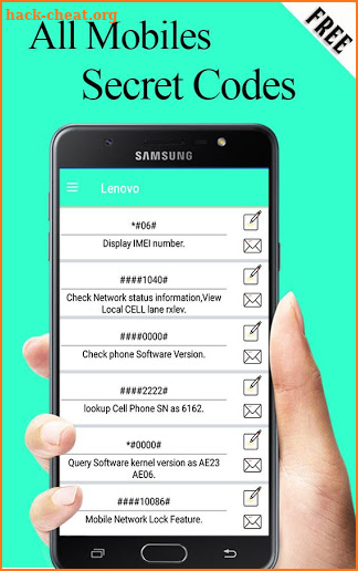 All Mobiles Secret Codes 2019 screenshot