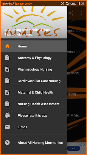 All Nursing Mnemonics & Tips. screenshot