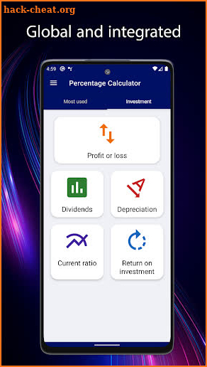 All Percentage Calculators screenshot