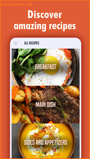 All recipes app screenshot