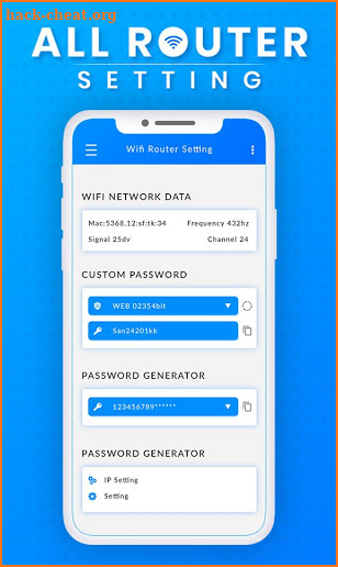 All Router Settings - Setup WiFi Password screenshot