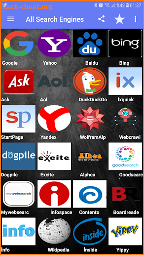 All Search Engines screenshot