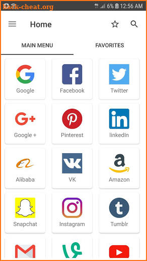 All Social media and Social networks in one app screenshot
