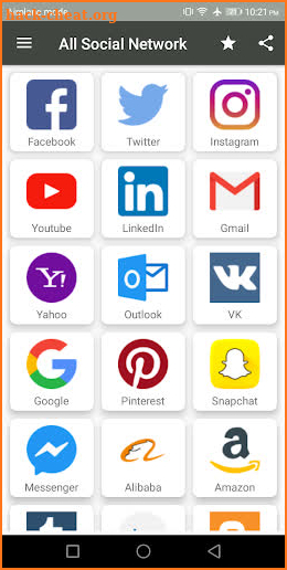 All Social Media and Social Networks -One App screenshot