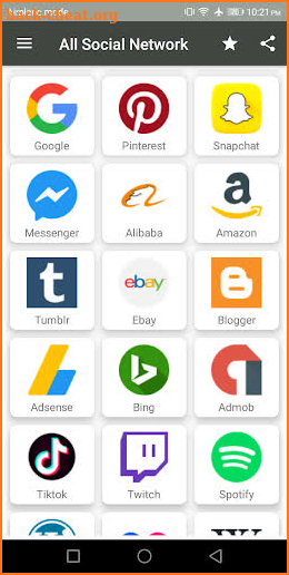 All Social Media and Social Networks -One App screenshot
