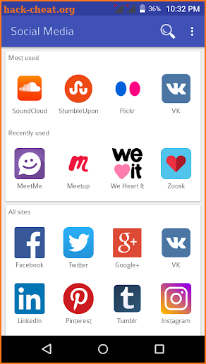 All Social Media apps in one - All Social sites screenshot
