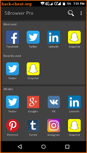 All Social Media apps in one - All Social sites screenshot