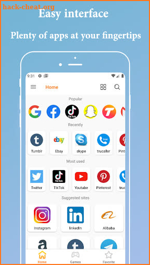 All social media browser in one app screenshot