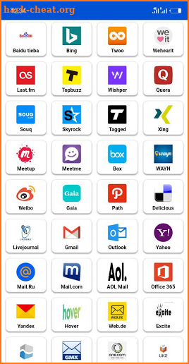 All social media in one app screenshot