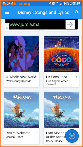 all songs & lyrics for Disney like  Coco or moana screenshot