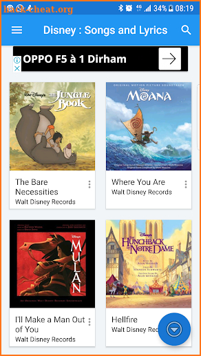 all songs & lyrics for Disney like  Coco or moana screenshot