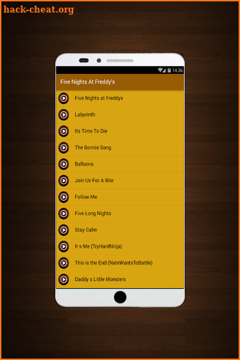 All Songs FNAF screenshot