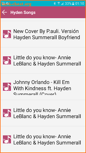 All Songs Hayden Summerall screenshot