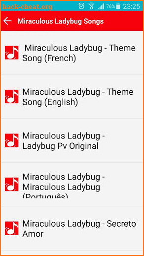 All songs Miraculous Ladybug screenshot