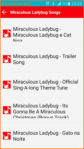 All songs Miraculous Ladybug screenshot