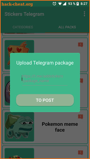 All Telegram stickers for Whatsapp - Wastickerapps screenshot