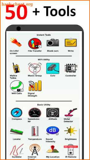 All tools screenshot
