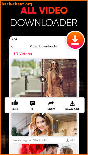 All Video Downloader HD App screenshot