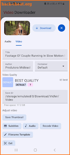 All Video Downloader HD App screenshot