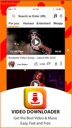 All video downloader - Snap Video Download App screenshot