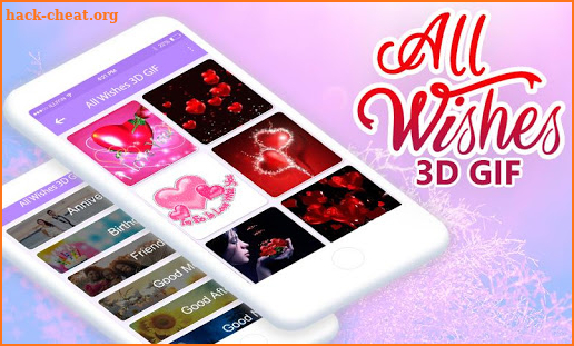All Wishes Greeting Cards 3D GIF screenshot