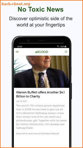 allGOOD: Good News in 50 words screenshot