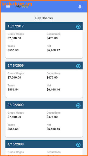 Alliance Payroll MyPay screenshot