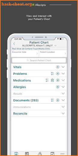 Allscripts TouchWorks® Mobile screenshot