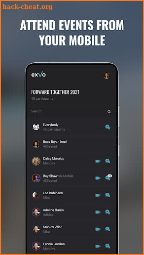Allseated EXVO Mobile screenshot