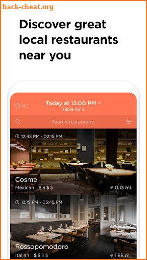 Allset - Restaurant Reservations, Ordering Near Me screenshot