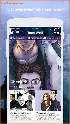 Alpha Amino for Teen Wolf screenshot