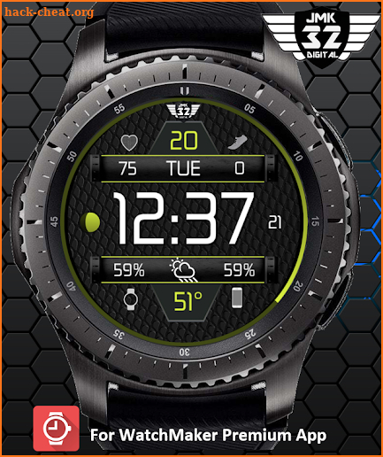 ALPHA DIGITAL SPORT 12 Watchface for WatchMaker screenshot