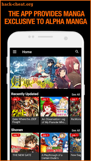 Alpha Manga - Japanese Manga App screenshot