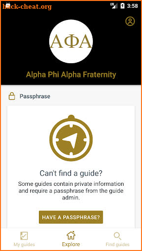 Alpha Phi Alpha Fraternity screenshot