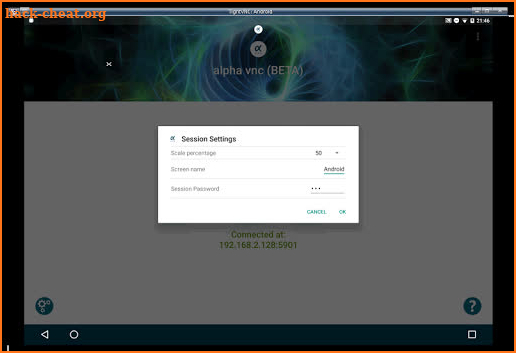 alpha vnc lite screenshot