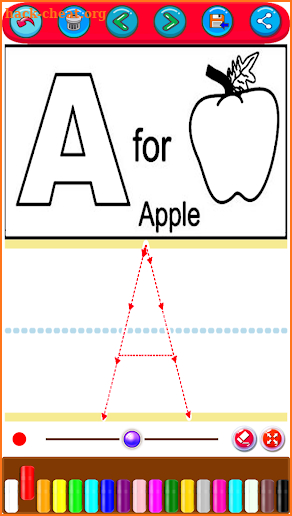 Alphabet coloring book - abc & letters screenshot
