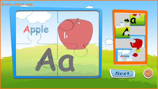 Alphabet jigsaw puzzle & flashcards kids game screenshot