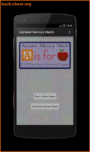 Alphabet Memory Match screenshot