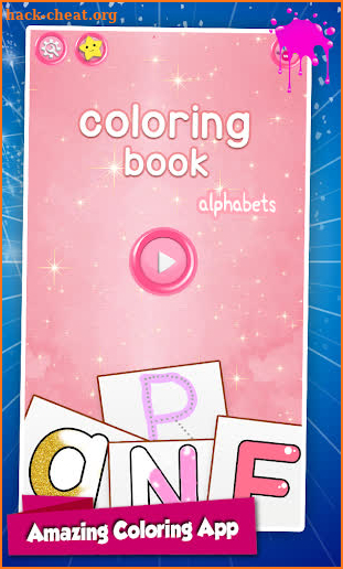 Alphabets Coloring book Glitte screenshot