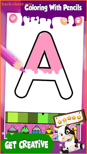 Alphabets Coloring book Glitte screenshot
