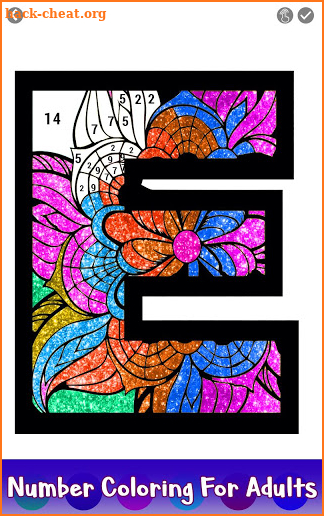 Alphabets Glitter Color by Number - Coloring Book screenshot