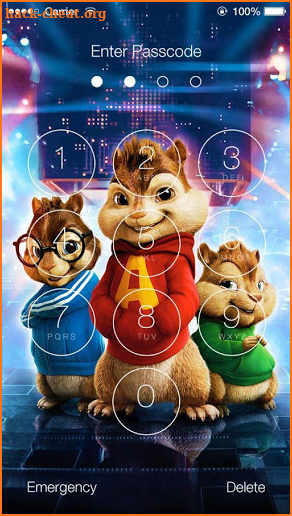 Alvin and the Chipmunks Lock Screen screenshot