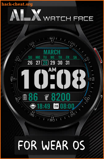 ALX01 Calendar Watch Face screenshot