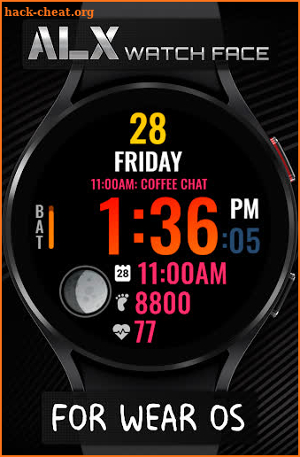 ALX02 Color Watch Face screenshot