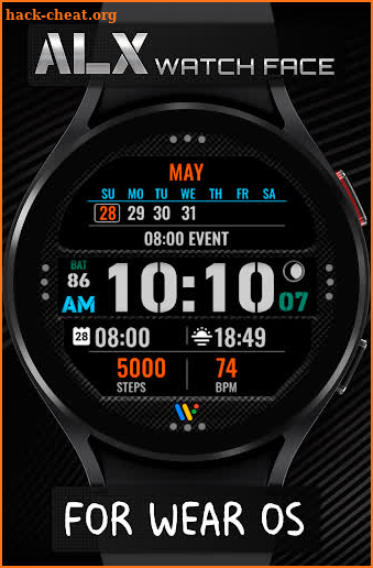 ALX04 Calendar Watch Face screenshot