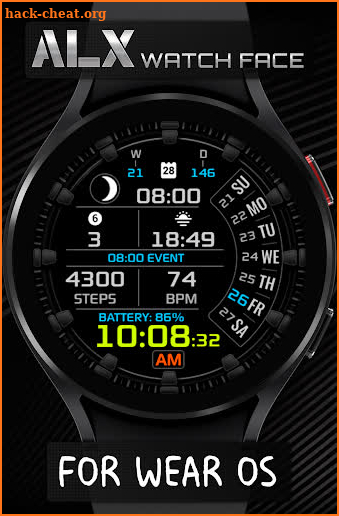 ALX04 Digital Watch Face screenshot