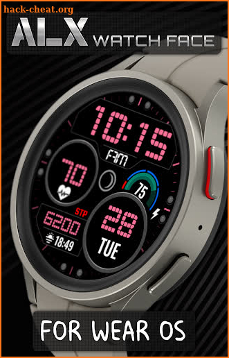 ALX04 LCD Watch Face screenshot