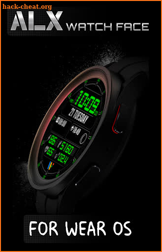 ALX05 LCD Digital Watch Face screenshot